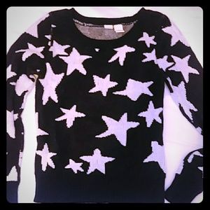Black and White Star Sweater
